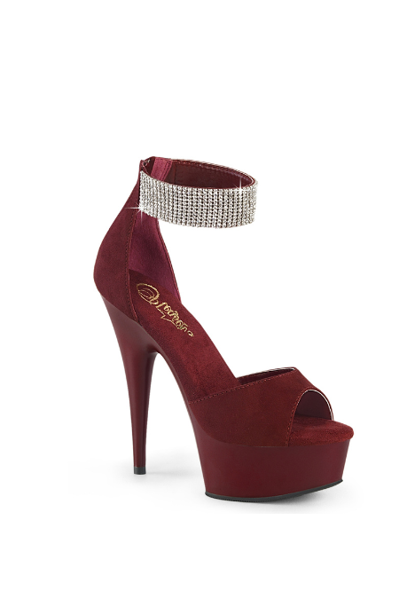Zapatilla Pleaser Delight Tinta con Pulsera