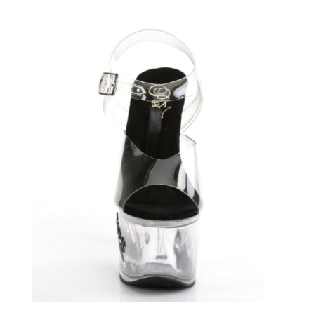 Zapatilla Pleaser Tip Jar Transparente - Imagen 3
