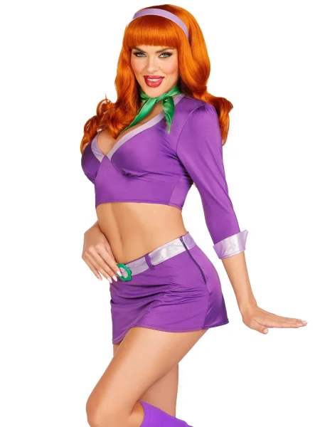 Disfraz Sexy para Mujer Daphne Scooby Doo . - Imagen 3