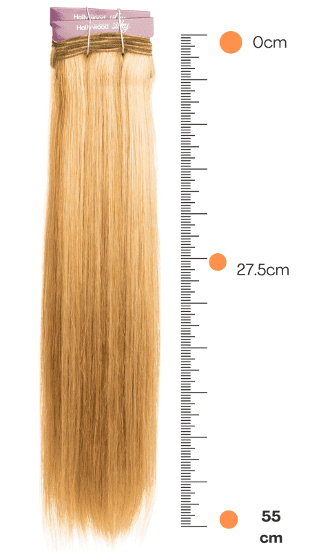 Extensión de Cabello Natural 22" Tonos Rubios - HOLLYWOOD - Imagen 2