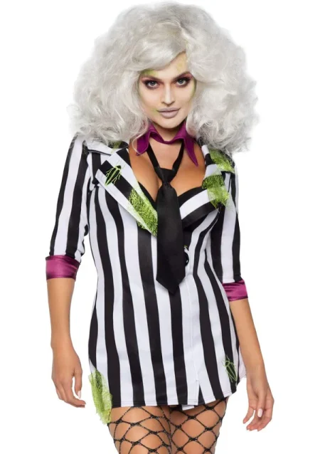 Disfraz Sexy Para Mujer Beetlejuice. - Imagen 1