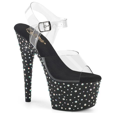 Zapatilla Pleaser Stardance Negra con Piedras - Imagen 1