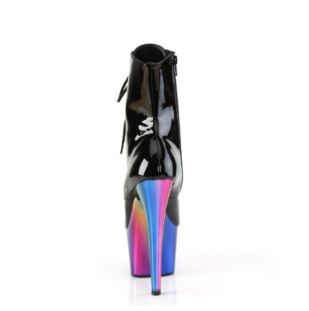 Botín Pleaser Adore Negro / Multicolor Cromado - Imagen 2