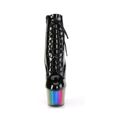 Botín Pleaser Adore Negro / Multicolor Cromado - Imagen 3