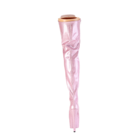 Bota Alta Pleaser Adore Rosa con diseño de Brillos - Imagen 2