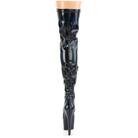Bota Alta Pleaser Adore Negra Holográfica - Imagen 3