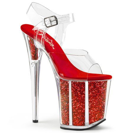 Zapatilla Pleaser Flamingo Glitter Rojo - Imagen 1