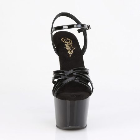 Zapatilla Pleaser Adore Negro con Tiras Cruzadas - Imagen 2