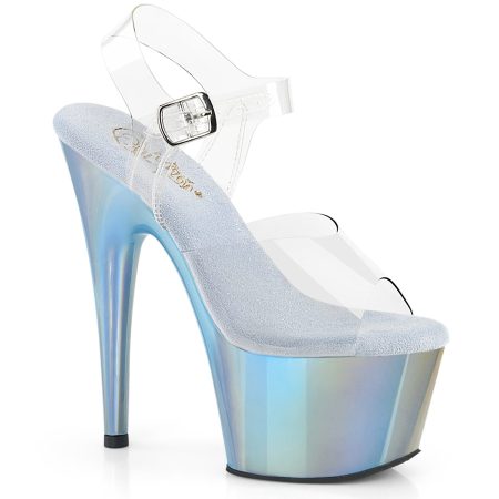Zapatilla Pleaser Adore Azul Cielo Cromado - Imagen 1