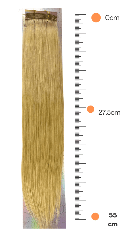 Extensión de Cabello Natural 22″ Tonos Rubios - DIAMOND - Imagen 2