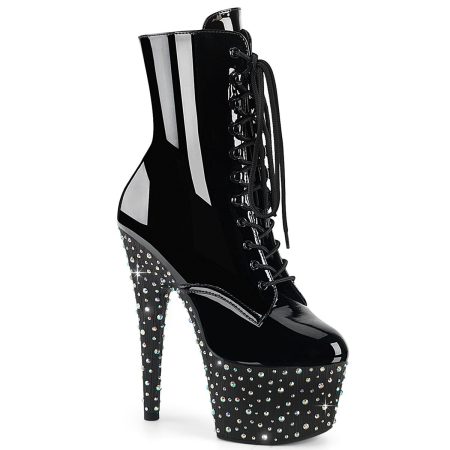 Botin Pleaser Stardance Negro con Piedras