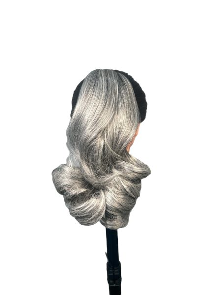 Coleta de Cabello Sintético -2184 Tonos Canosos - Imagen 2