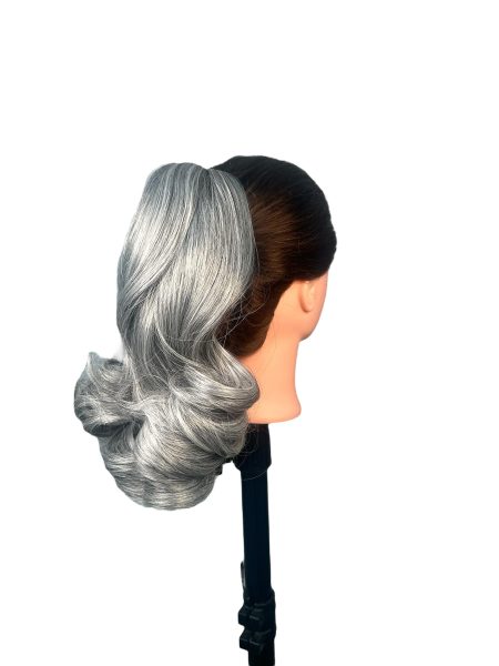 Coleta de Cabello Sintético -2184 Tonos Canosos - Imagen 1