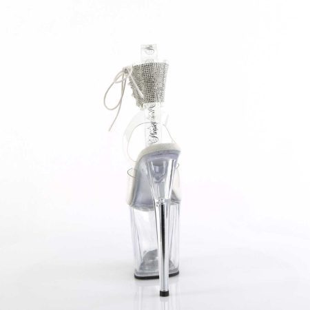 Zapatilla Pleaser Flamingo Transparente Cristal - Imagen 3