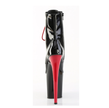 Botín Pleaser Flamingo Negro con Rojo - Imagen 3