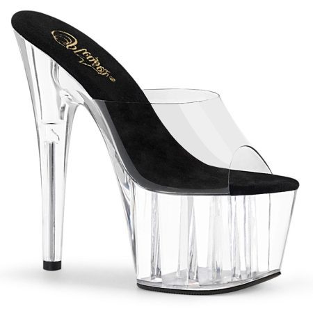 Zapatilla Pleaser Adore Transparente Sin Correa