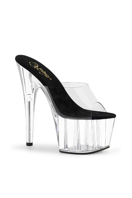 Zapatilla Pleaser Adore 701 Transparente Sin Correa