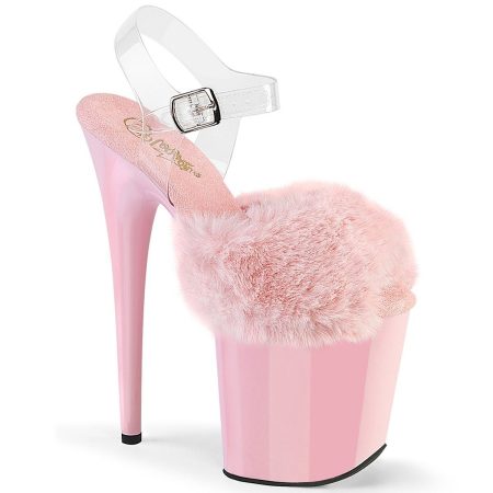 Zapatilla Pleaser Flamingo Peluche Rosa - Imagen 1