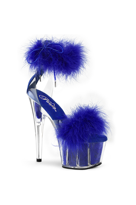 Zapatilla Pleaser Adore Plumas Azul