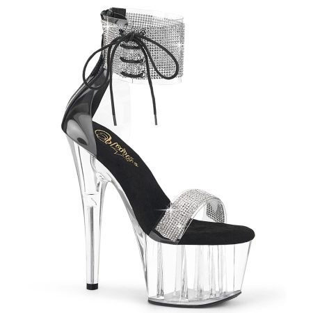 Zapatilla Pleaser Adore Transparente con Pulsera Brillantes - Imagen 1