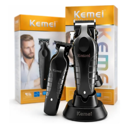 Combo Inalámbrico KM-2296 y KM-2299 Negro - KEMEI - Imagen 1