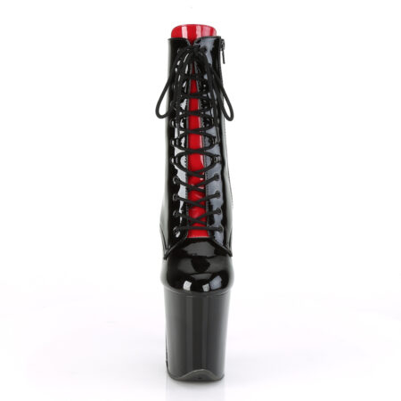 Botín Pleaser Flamingo Negro Tipo Corset - Imagen 2