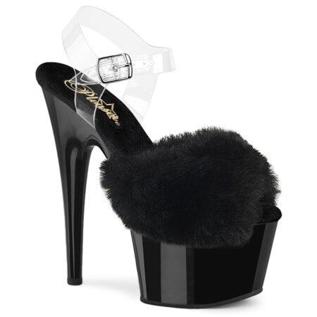 Zapatilla Pleaser Adore Negro Peluche