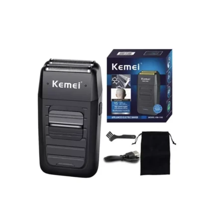 Shaver KM-1102 Negra - KEMEI - Imagen 1