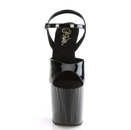 Zapatilla Pleaser Enchant Negra Charol - Imagen 4