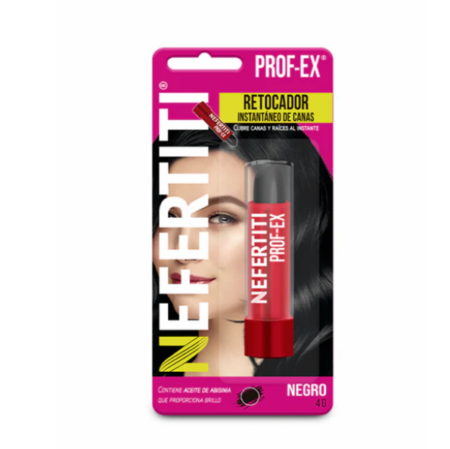 Retocador de Raíz Negro en Labial 4g - NEFERTITI