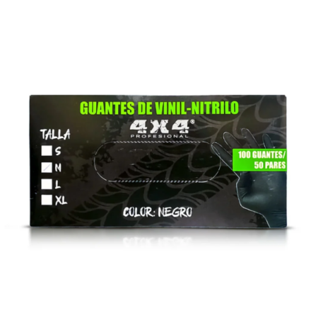 Caja de Guantes de Vinil - Nitrilo 4X4  c/50 pares - Imagen 2