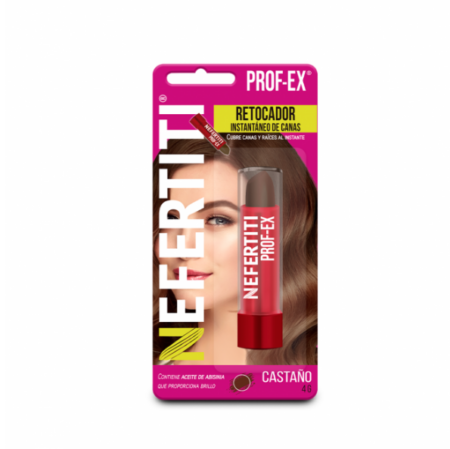 Retocador de Raíz Castaño en Labial 4g - NEFERTITI