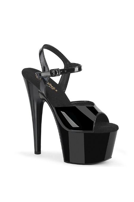 Zapatilla Pleaser Adore Negra Charol