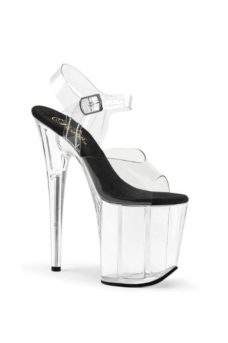Zapatilla Pleaser Flamingo Cristal con Correas