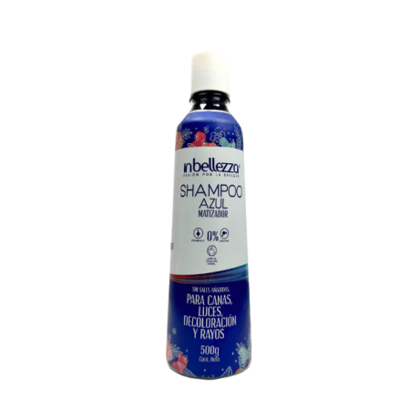 Shampoo Matizador Azul 300ml - IN BELLEZZA - Imagen 1