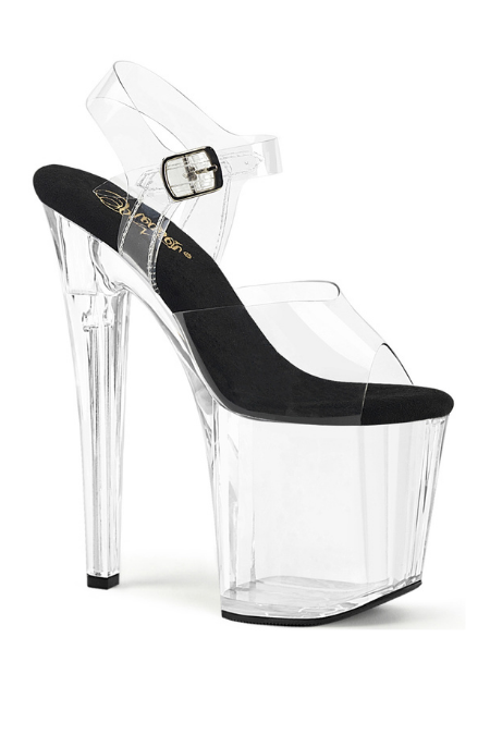 Zapatilla Pleaser Enchant 708 Negro/ Transparente