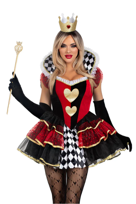 Disfraz Sexy para Mujer la Reina de Corazones - Leg Avenue